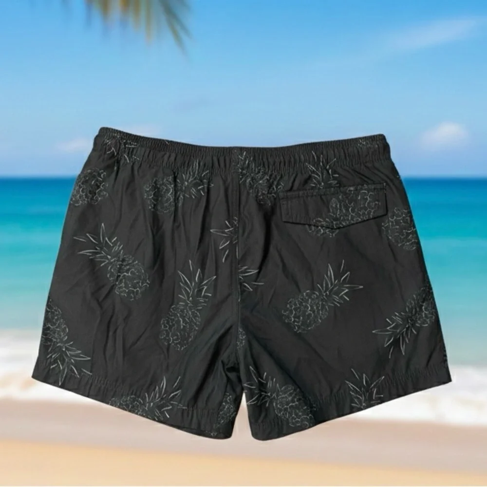 American Eagle Retro Print Swim Shorts